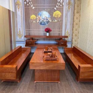 K3 TỰA + CÓ TAY VỊN GỖ HƯƠNG ĐÁ NAM PHI