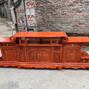 Kệ TIVI Gỗ HƯƠNG ĐÁ MẪU HÀM ẾCH