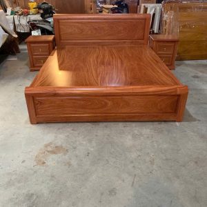 GIƯỜNG NGỦ GỖ HƯƠNG ĐÁ DÁT PHẢN