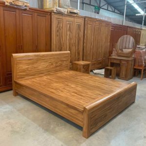 GIƯỜNG NGỦ GỖ HƯƠNG VÂN XÁM