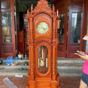 ĐỒNG HỒ TỨ TRỤ GỖ HƯƠNG ĐÁ