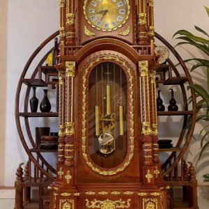ĐỒNG HỒ TỨ TRỤ GỖ HƯƠNG ĐÁ